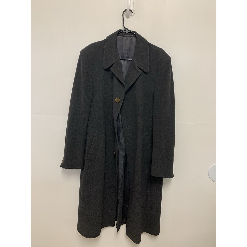Principe By Marzotto Loro Piana Wool Long Coat Grey Size 40 B
